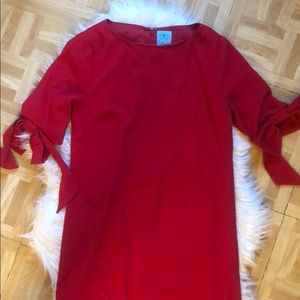 Cece Red dress with bow sleeves size 4